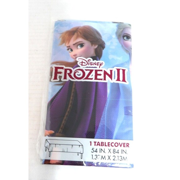 Frozen II 2 Birthday Party Pack Lot Plates Candle Craft Kit Napkins Tablecloth - Picture 7 of 11